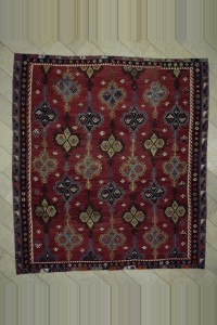Turkish Kilim Rug Antique Turkish Kilim Wool Rug 10x11  308,340