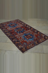 Antique Turkuman Carpet Rug 4x7 115,215 - Turkish Carpet Rug  $i