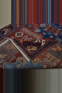Antique Turkuman Carpet Rug 4x7 115,215 - Turkish Carpet Rug  $i
