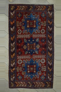 Turkish Carpet Rug Antique Turkuman Carpet Rug 4x7 115,215