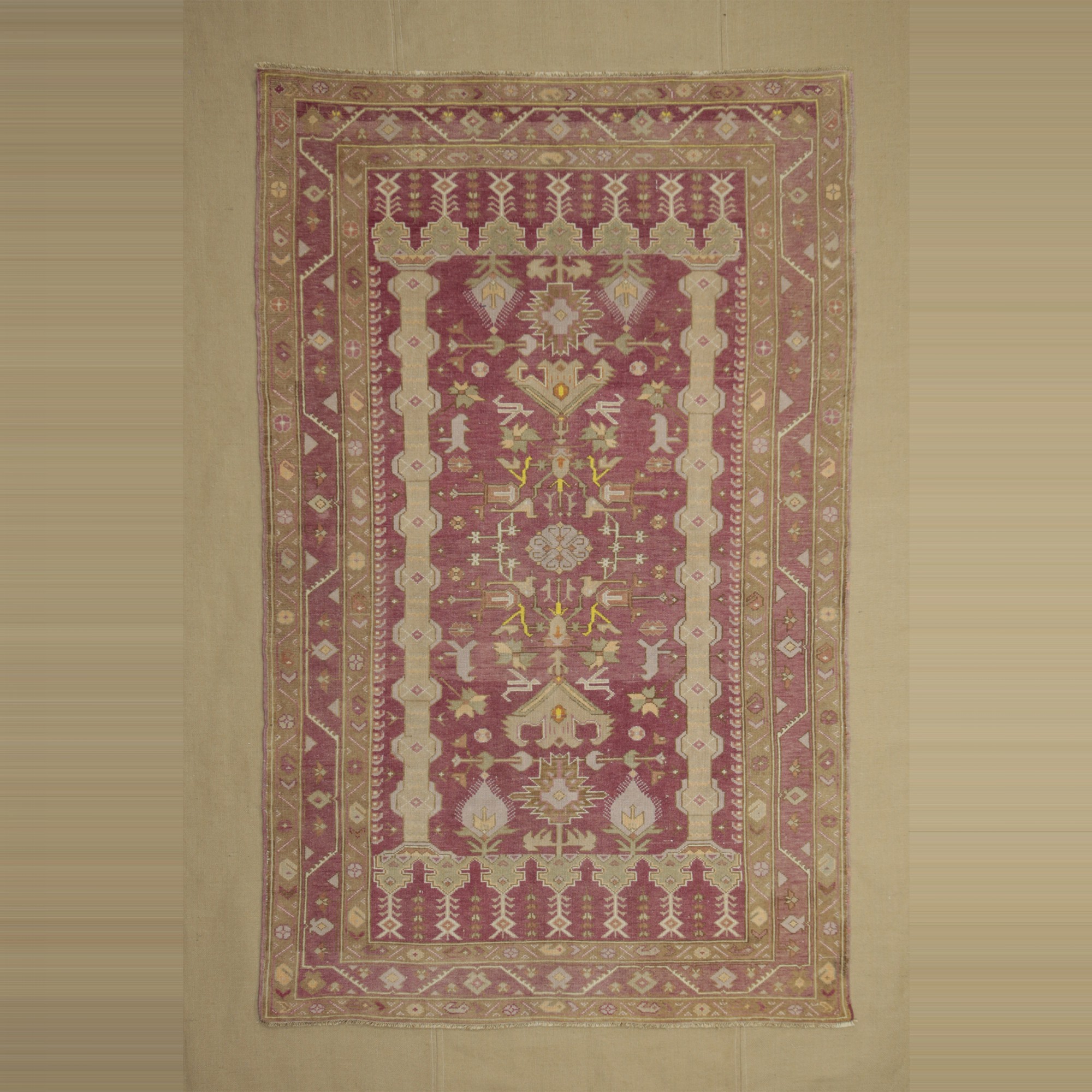 Antique Turkuman Derbent Carpet Rug 4x7 128,218 - Turkish Carpet Rug 