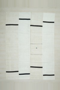 Turkish Hemp Rug Art Deco Hemp Kilim Rug 7x10 Feet 214,298