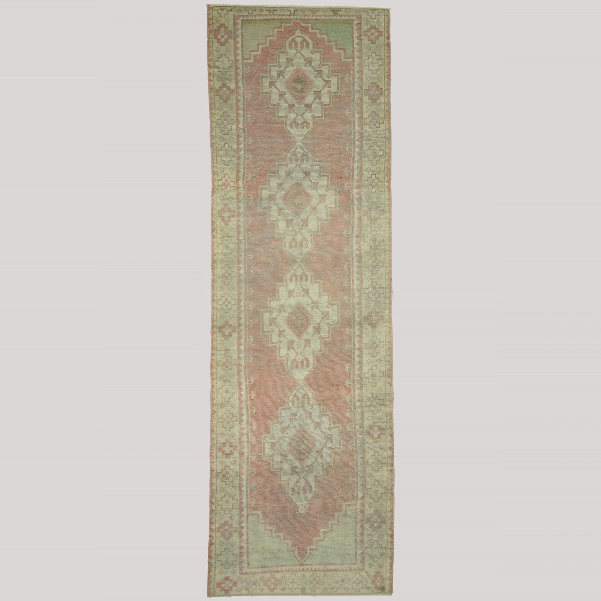 Art Deco Oushak Rug Runner 3x10 Feet 89,315 - Turkish Rug Runner