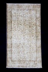 Art Deco Turkish Rug 4x7 Feet 112,206 - Oushak Rug $i