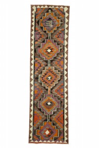Turkish Rug Runner Aztec Kilim Runner Rug 3x10 Feet 89,318