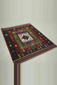 Balikkesir Dursunbey Kilim Rug Sun Faded 114,148 - Turkish Kilim Rug  $i