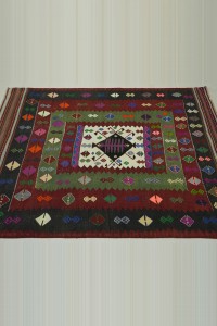 Balikkesir Dursunbey Kilim Rug Sun Faded 114,148 - Turkish Kilim Rug  $i