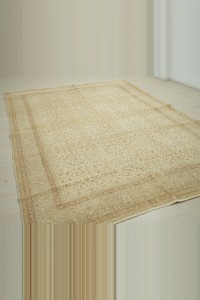 Beige and Brown Oushak Rug 7x10 Feet 222,315 - Oushak Rug $i