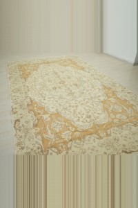 Beige and Yellow Oushak Rug 6x11 Feet 194,342 - Oushak Rug $i