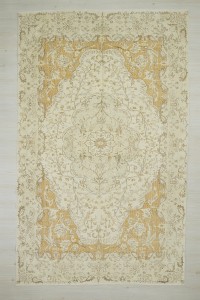 Beige and Yellow Oushak Rug 6x11 Feet 194,342 - Oushak Rug $i