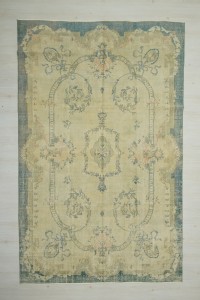 Beige Blue Oushak Rug 8x12 Feet 236,352 - Oushak Rug $i