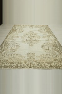 Beige Brown Oushak Carpet Rug 6x9 Feet 190,279 - Oushak Rug $i
