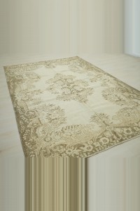 Beige Brown Oushak Carpet Rug 6x9 Feet 190,279 - Oushak Rug $i