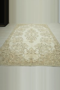 Beige Brown Oushak Rug 7x11 Feet 204,332 - Oushak Rug $i