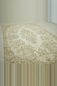 Beige Brown Oushak Rug 7x11 Feet 204,332 - Oushak Rug $i