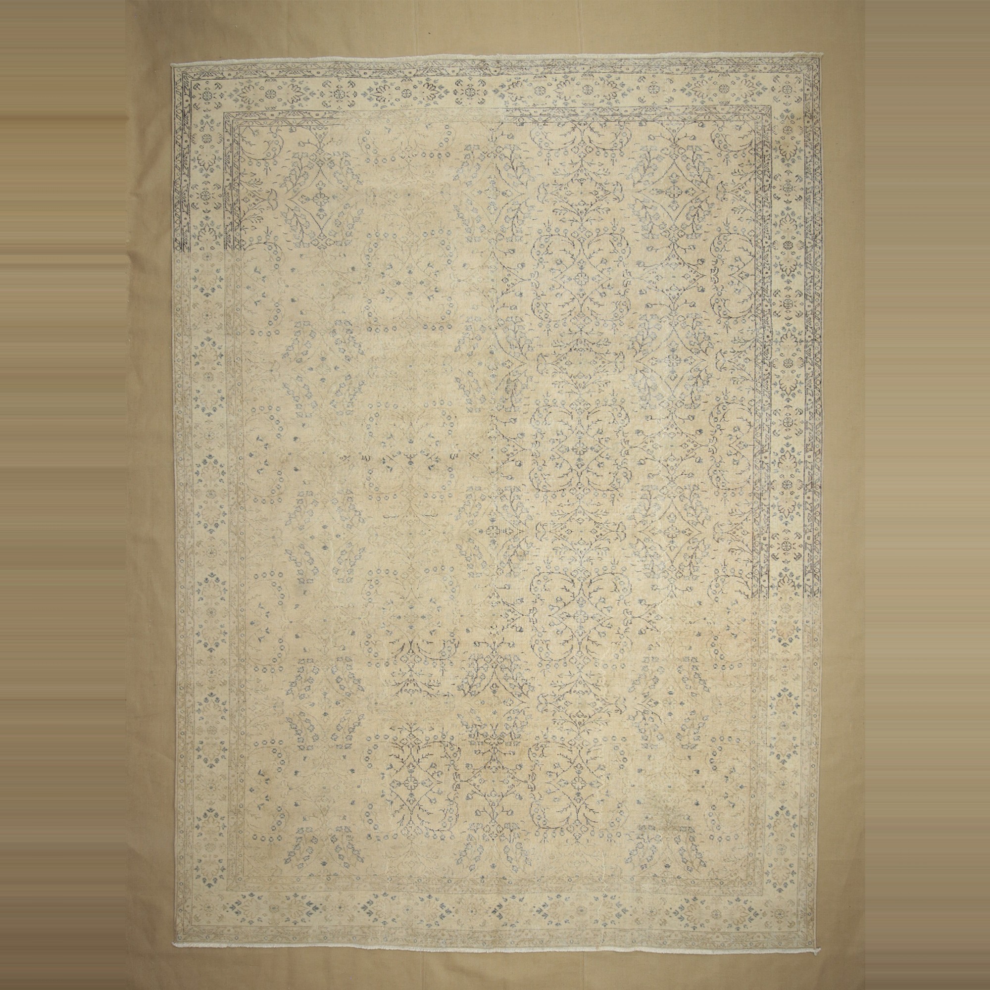 Beige Brown Oversize Oushak Carpet Rug 9x12 Feet  274,370 - Oushak Rug 