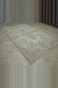 Beige Gray Turkish Carpet Rug 6x10 Feet 186,315 - Oushak Rug $i