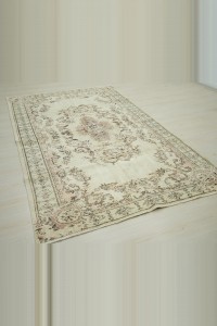 Beige Oushak Rug 5x8 153,247 - Oushak Rug  $i