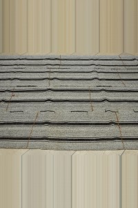 Black And Gray Turkish Kilim Rug 6x10 Feet 190,308 - Grey Turkish Rug $i