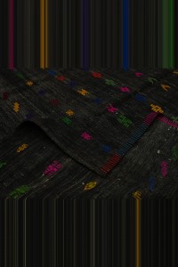 Black And Pink Turkish Kilim Rug 6x10 Feet 180,295 - Goat Hair Rug $i