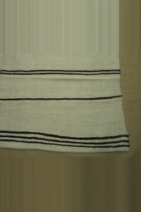 Black And White Modern Turkish Hemp Kilim rug 7x12 Feet 226,375 - Turkish Hemp Rug $i