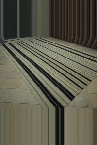 Black And White Oversized Turkish Wool Kilim Rug 10x15 Feet  313,470 - Turkish Natural Rug  $i