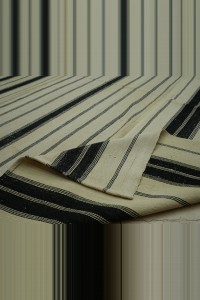 Black And White Oversized Turkish Wool Kilim Rug 10x15 Feet  313,470 - Turkish Natural Rug  $i