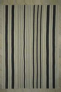 Turkish Natural Rug Black And White Oversized Turkish Wool Kilim Rug 10x15 Feet  313,470