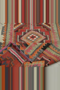 Bohemian Kilim Rug Runner 3x10 Feet 100,296 - Turkish Rug Runner  $i