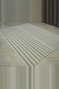 Bohemian Turkish Striped Rug 7x10 Feet 218,286 - Turkish Natural Rug $i