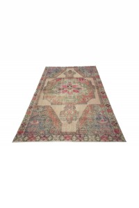 Boho Oushak Rug 4x7 Feet 125,215 - Turkish Carpet Rug  $i