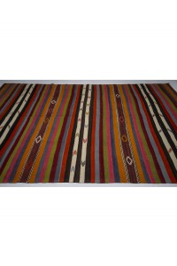 Bright Striped Kilim Rug 6x11 Feet 192,330 - Turkish Kilim Rug  $i