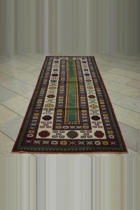 Bright Turkish Carpet Rug Runner 4x9 Feet 106,287 - Turkish Rug Runner  $i