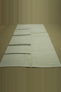 Brokeen Striped Turkish Hemp Kilim Rug 5x9 Feet 155,290 - Turkish Hemp Rug $i