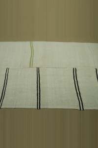 Brokeen Striped Turkish Hemp Kilim Rug 5x9 Feet 155,290 - Turkish Hemp Rug $i