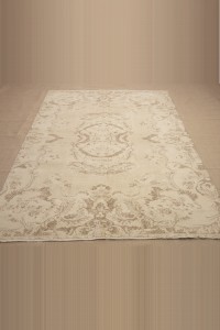 Brown Beige Oushak Carpet Rug 6x9 Feet 173,270 - Oushak Rug  $i