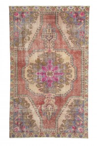 Turkish Carpet Rug Chic Colourful Oushak Rug 4x7 Feet 132,219