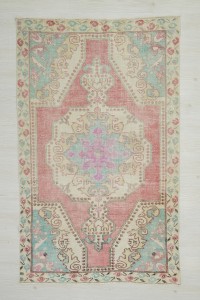 Turkish Carpet Rug Colorful Oushak Rug 4x7 133,216