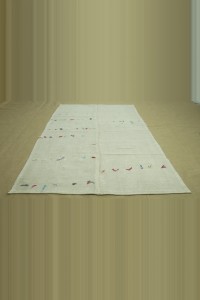 Colorful Rag on Hemp Rug 4x8 Feet 128,253 - Turkish Hemp Rug $i