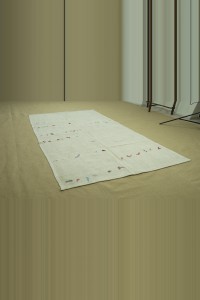 Colorful Rag on Hemp Rug 4x8 Feet 128,253 - Turkish Hemp Rug $i