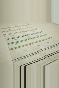 Colorful Stripe Hemp Rug 6x10 Feet 170,310 - Turkish Hemp Rug $i