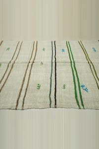 Colorful Stripe Hemp Rug 6x10 Feet 170,310 - Turkish Hemp Rug $i