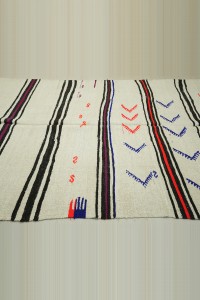 Colorful Stripe Vintage Hemp Rug 7x12 Feet 198,350 - Turkish Hemp Rug $i