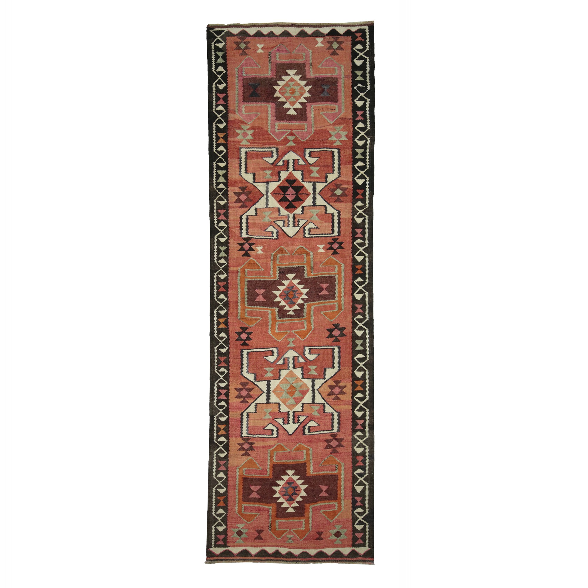 Colourful Kilim Runner Rug 3x11 Feet 98,323 - Turkish Rug Runner