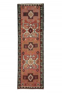 Turkish Rug Runner Colourful Kilim Runner Rug 3x11 Feet 98,323