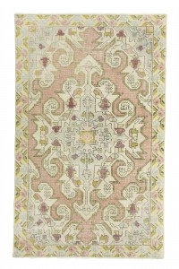 Turkish Carpet Rug Colourful Oushak Rug 4x7 Feet 129,207