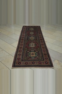 Colourful Turkish Oushak Runner Rug 3x9 Feet 88,279 - Turkish Rug Runner  $i