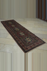 Colourful Turkish Oushak Runner Rug 3x9 Feet 88,279 - Turkish Rug Runner  $i
