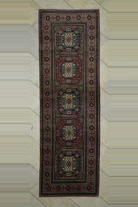 Turkish Rug Runner Colourful Turkish Oushak Runner Rug 3x9 Feet 88,279