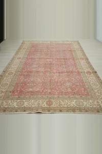 Colourful Vintage Oushak Rug 7x10 Feet 203,310 - Oushak Rug $i